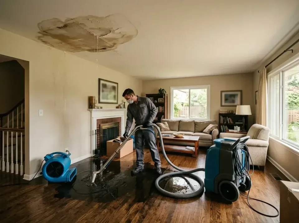 attic-pipe-burst-ceiling-drip-008 — frequently asked questions, Water Damage Restoration & Carpet Care in Jenks, OK